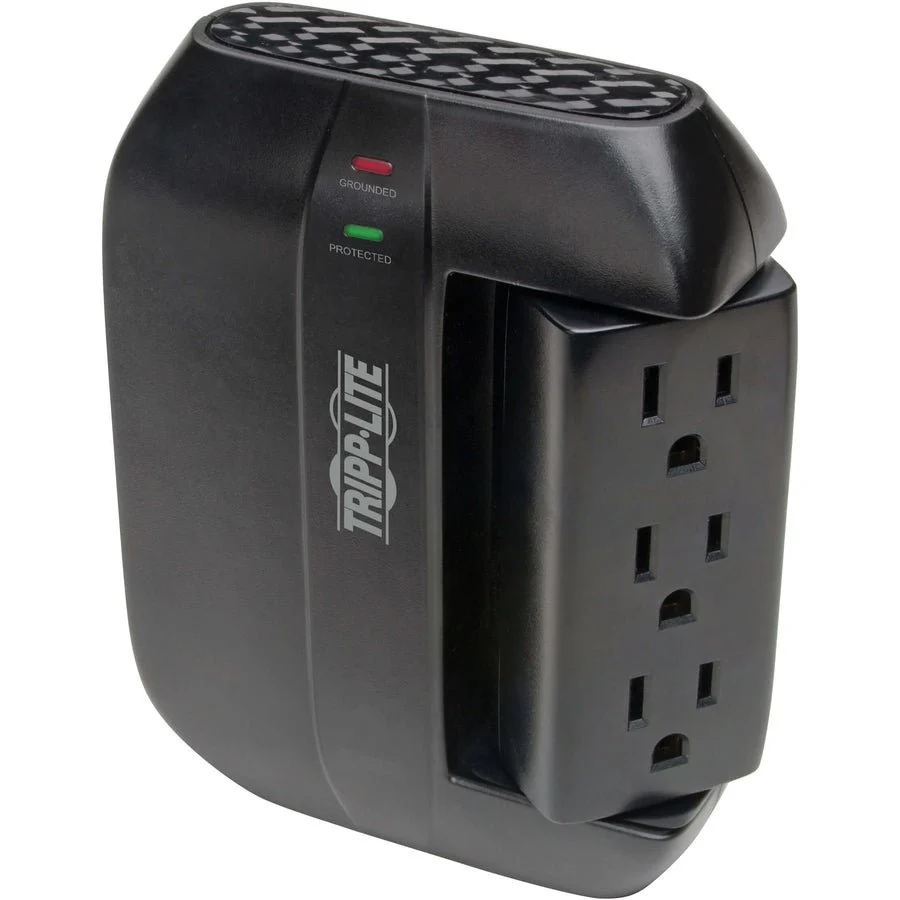 Tripp Lite Surge Protector Swivel 6 Outlet Wallmount Direct Plug In 120V BK - Image 2