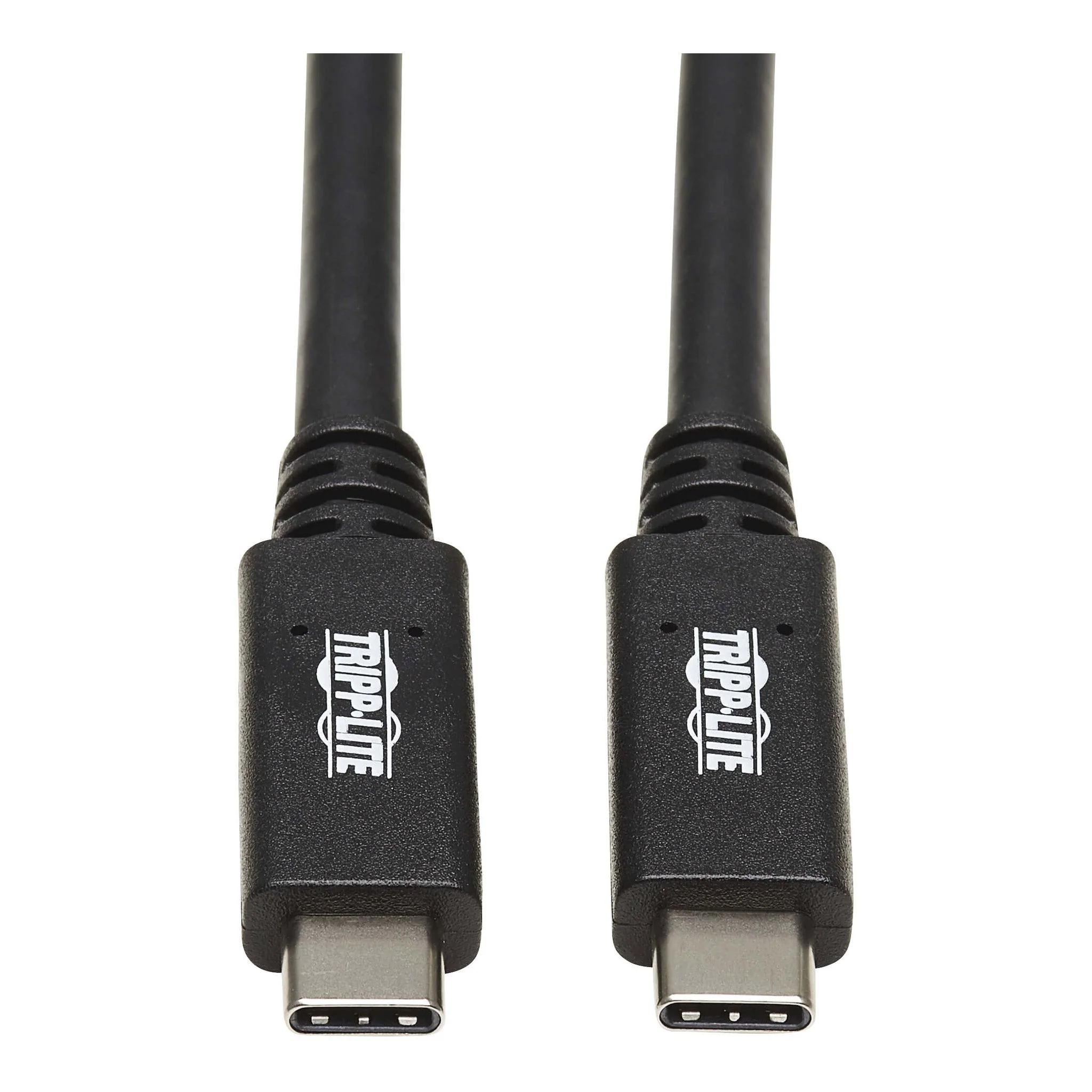 Tripp Lite U420-20N-G2-5A 20in Male to Male USB-C 3.2 Gen 2 Thunderbolt 3 Cable - Black 5A 100W