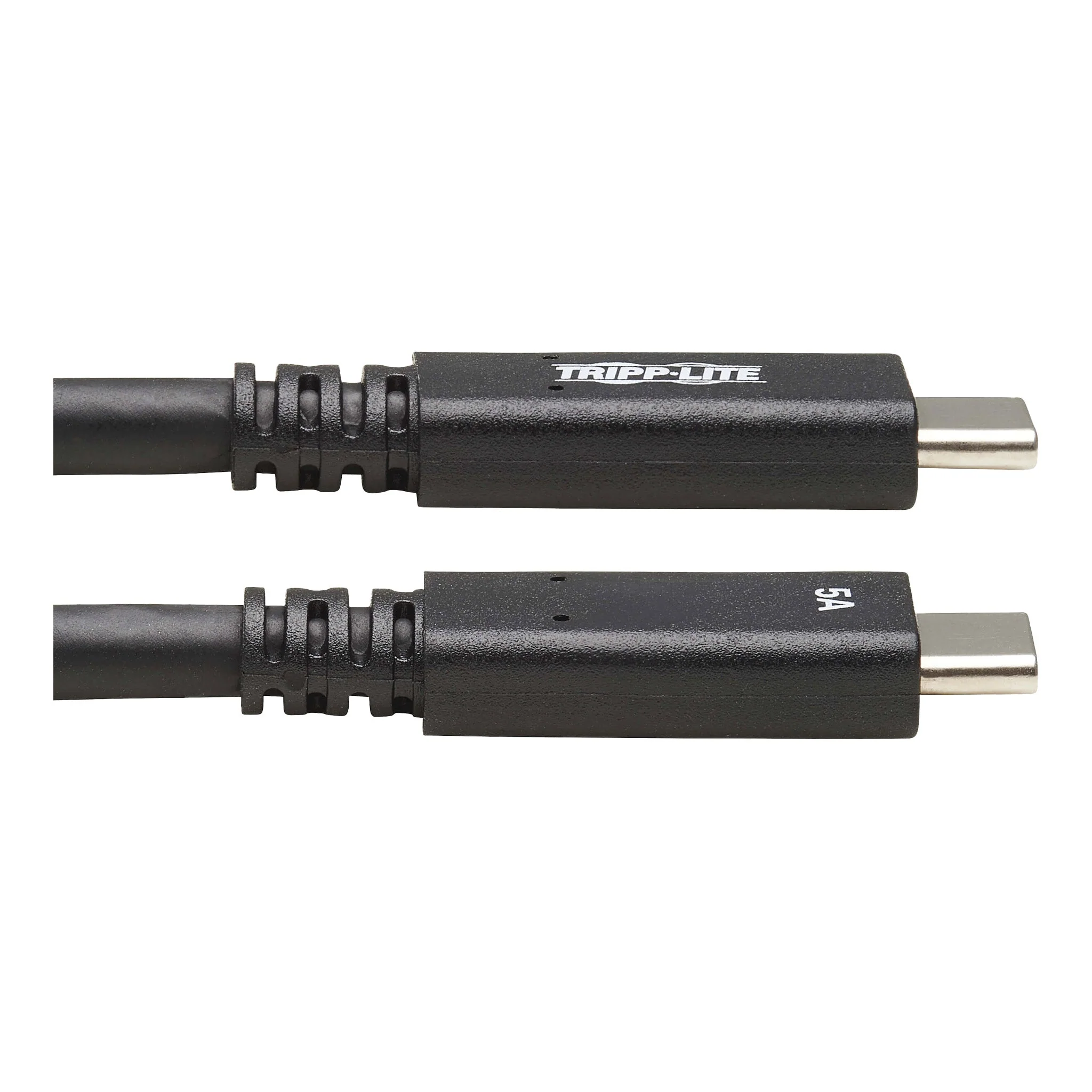 Tripp Lite U420-20N-G2-5A 20in Male to Male USB-C 3.2 Gen 2 Thunderbolt 3 Cable - Black 5A 100W - Image 2