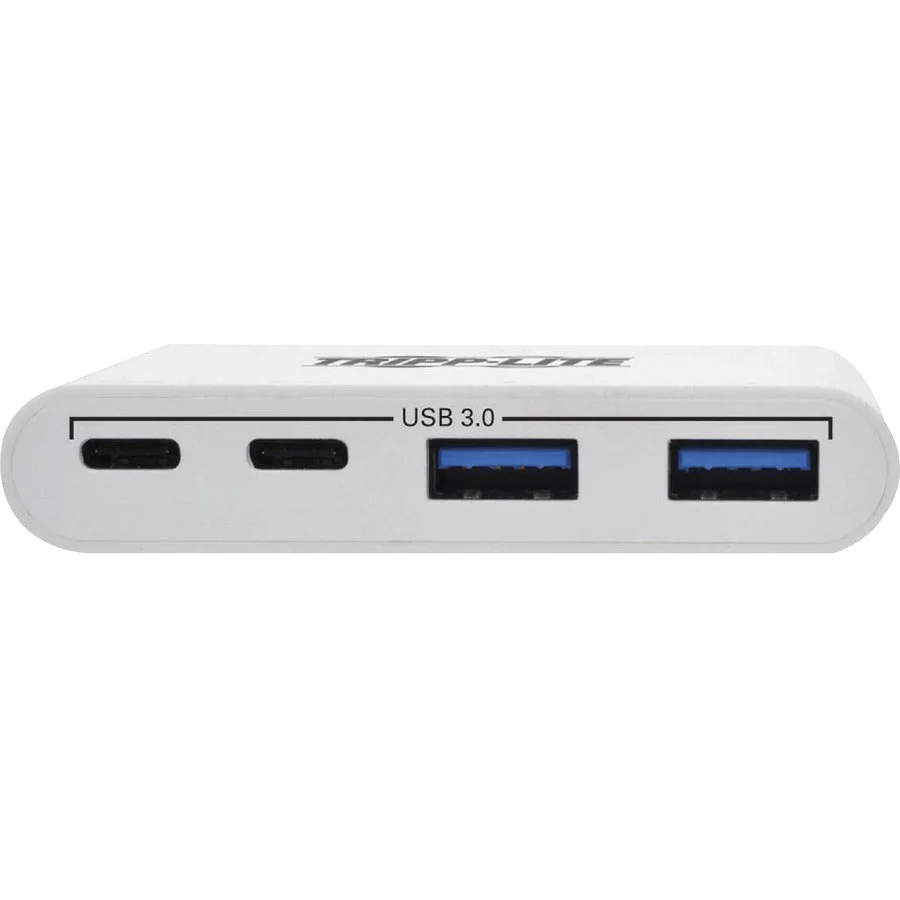 Tripp Lite U460-004-2A2C 4-Port White USB-C 3.0 Hub with Dual USB-C and Dual USB-A Ports - Image 5