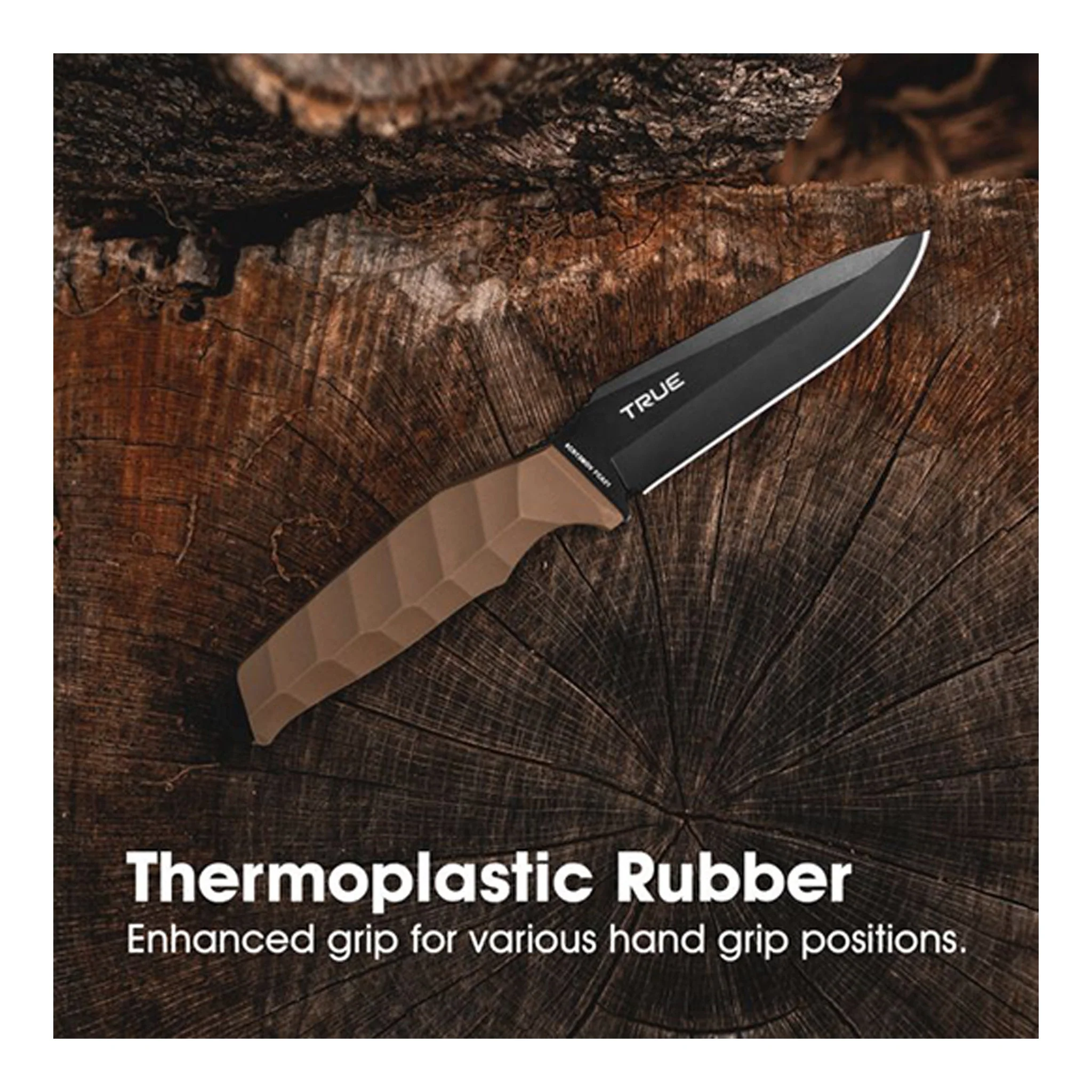 True TRU-FXK-0001 4" Full Tang Drop Point Fixed Blade EDC Knife by NEBO - Image 7