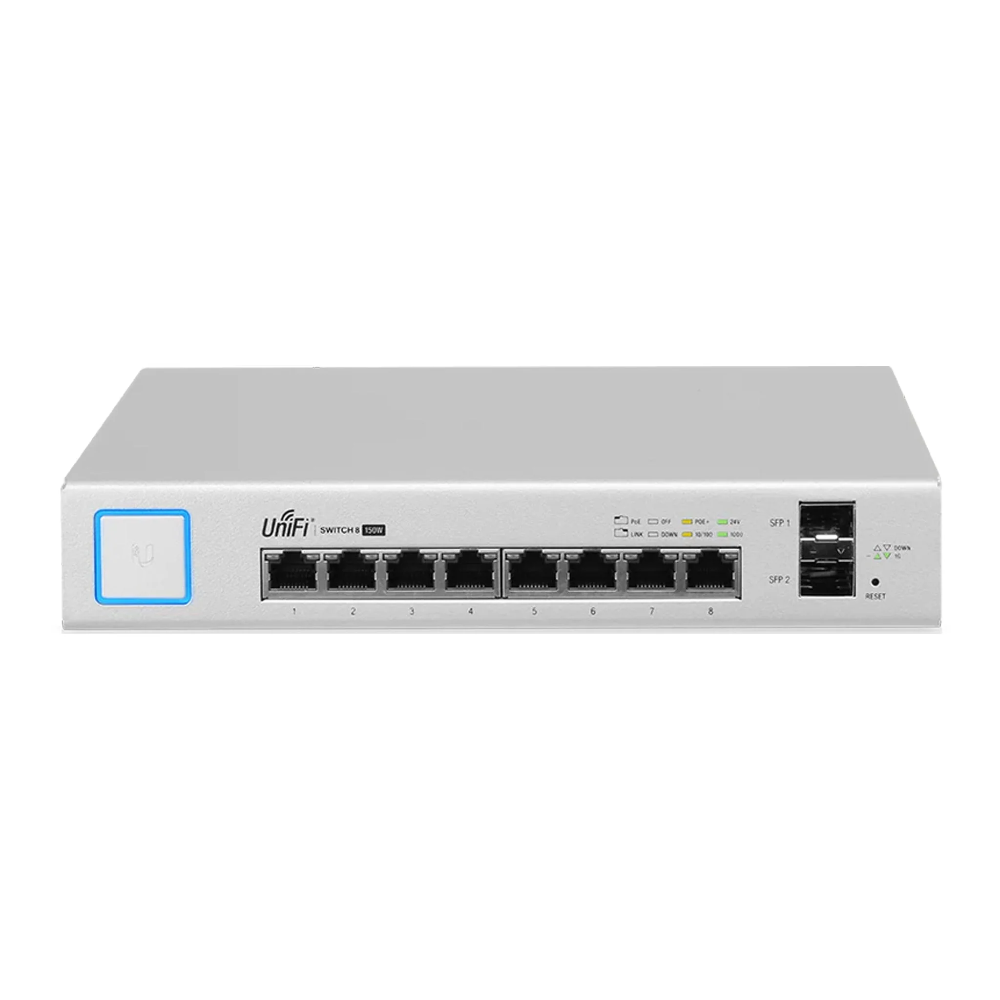 Ubiquiti US-8-150W UniFi Managed PoE+ Gigabit 8 Port Switch w/ SFP