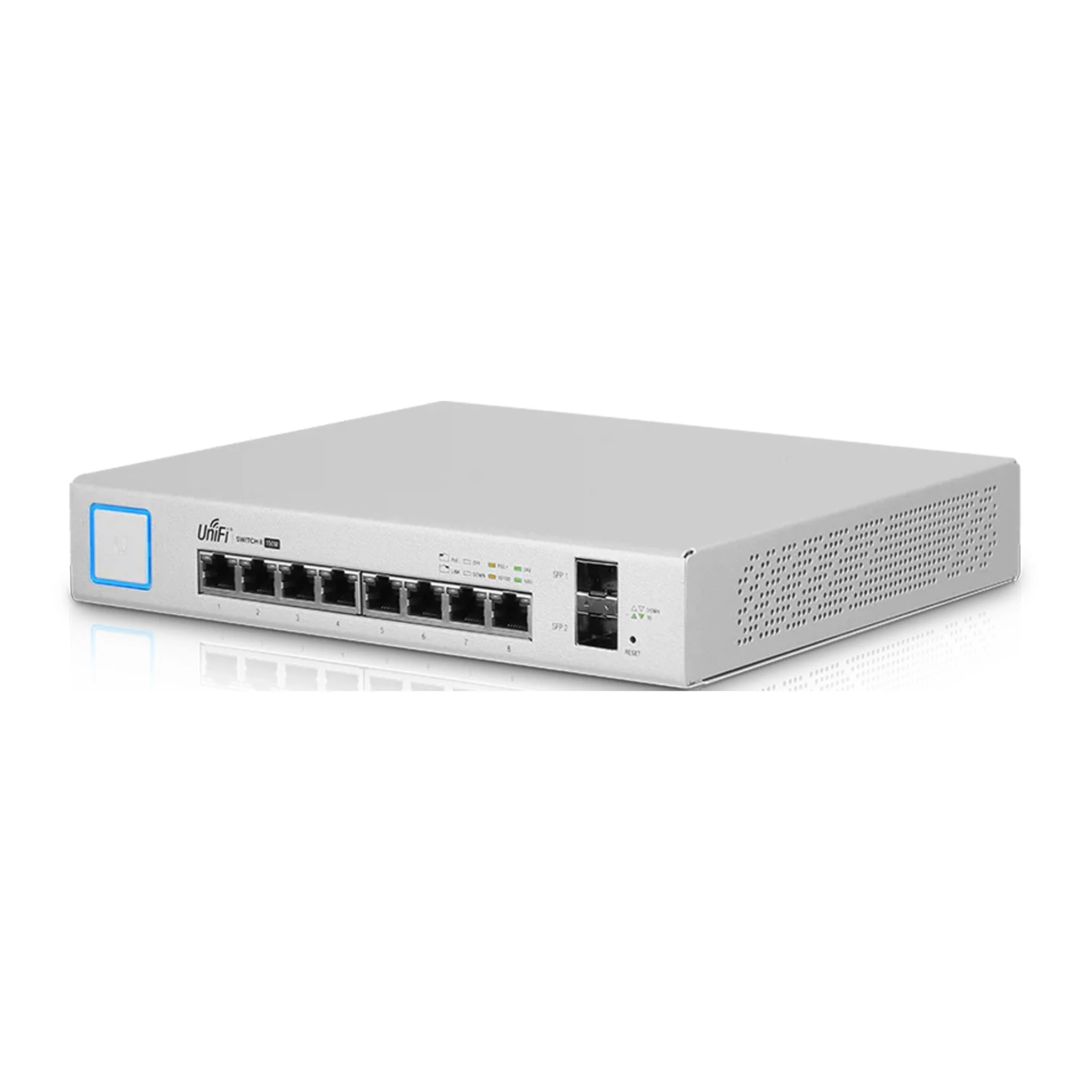 Ubiquiti US-8-150W UniFi Managed PoE+ Gigabit 8 Port Switch w/ SFP - Image 2