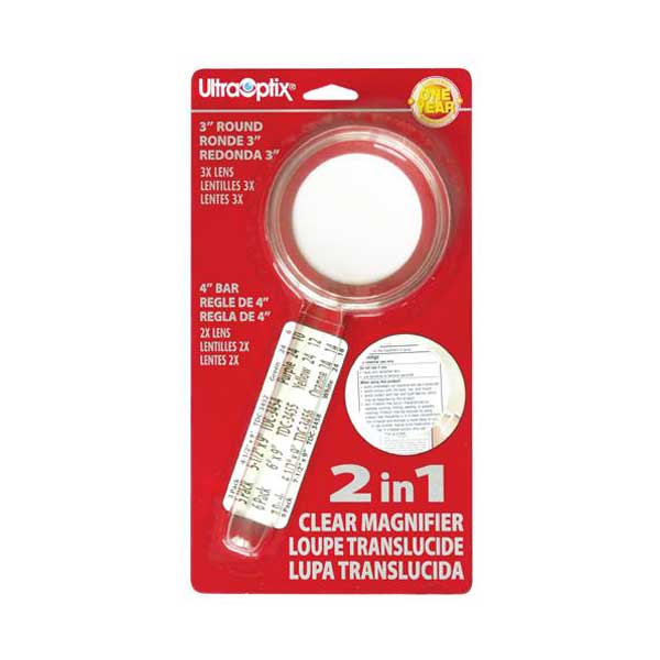 Ultra-Optix 3" Round Magnifier with 4" Bar Magnifier Handle - Image 2