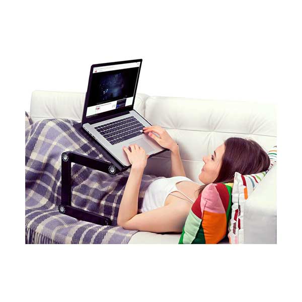 Uncaged Ergonomics WEBLS-B WorkEZ Best Adjustable Laptop Cooling Stand & Lap Desk with Tilting Mouse Pad - Image 5