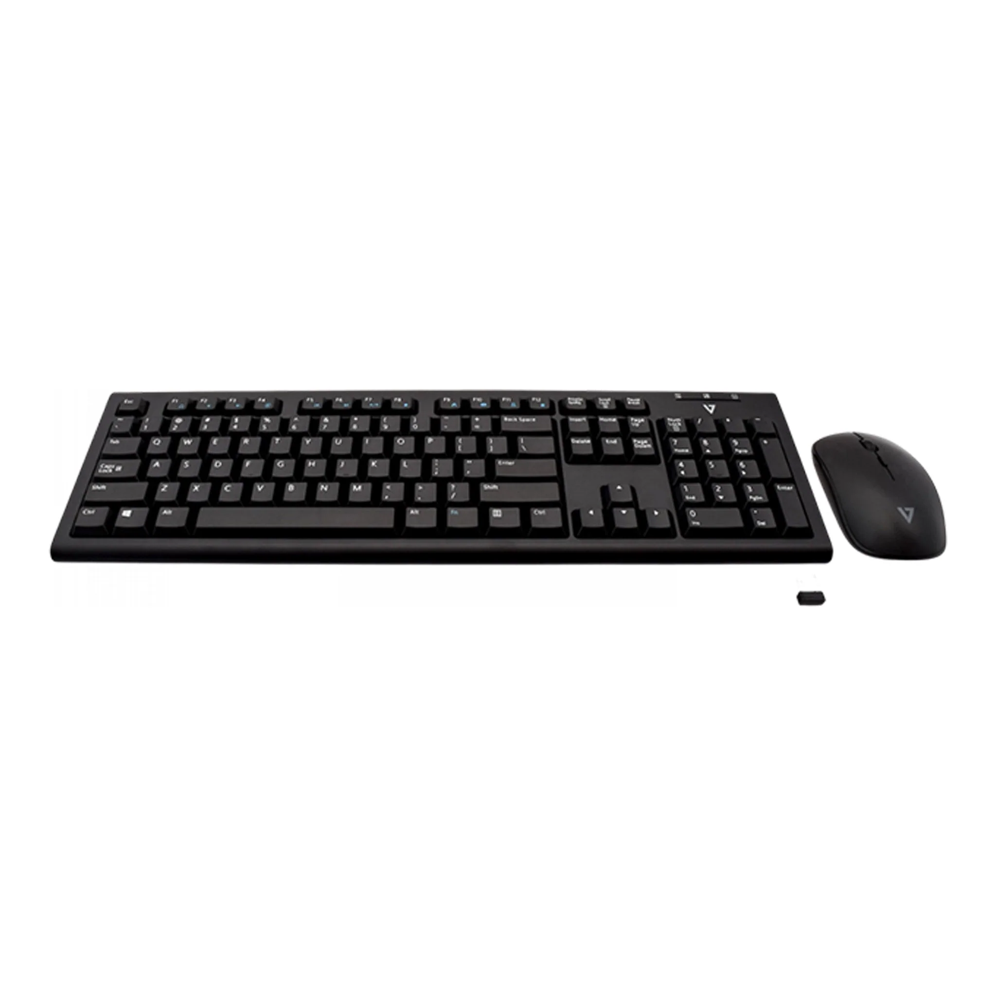 V7 CKW200US 2.4GHz Black Wireless Keyboard & Mouse Combo - Image 5
