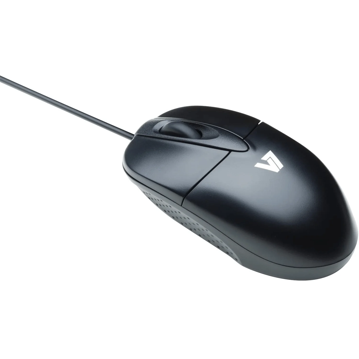 V7 M30P10-7N Contoured Black USB Optical Mouse