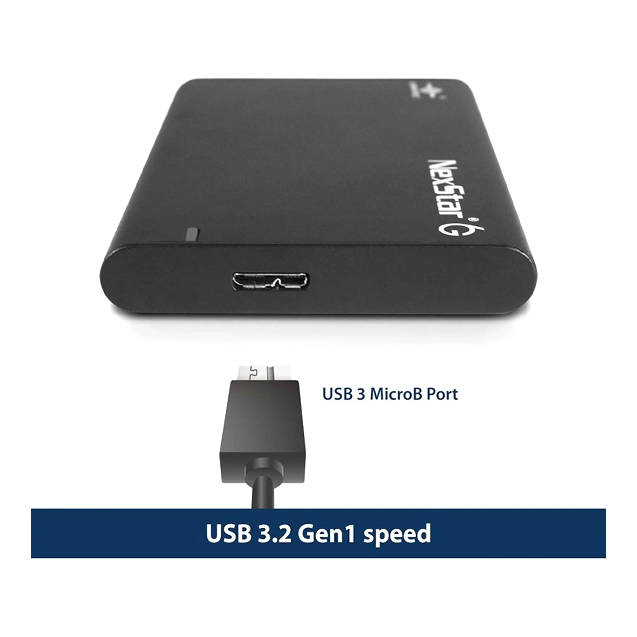 Vantec NST-268S3-BK 2.5” SATA III to USB 3.2 Gen1 External SSD/HDD Enclosure - Black - Image 3