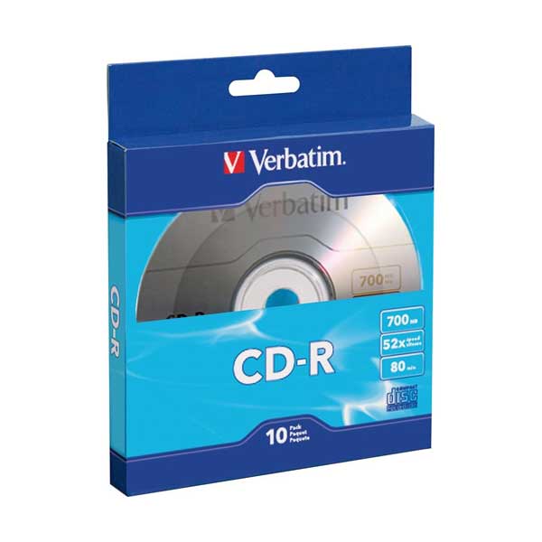 Verbatim 97955 CD-R 700MB 52X with Branded Surface 10-Pack - Image 2