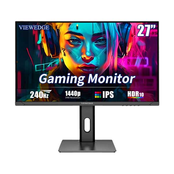 Viewedge 27-Inch 1440p QHD IPS Gaming Monitor | 240Hz | HDR 10 | CS27QMUS