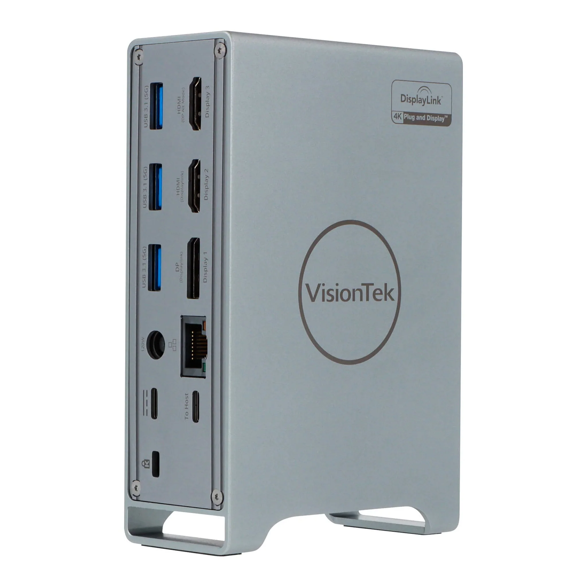 VisionTek 901499 VT7100 Triple Display 4K USB-C Docking Station with 100W Power Delivery - Image 2