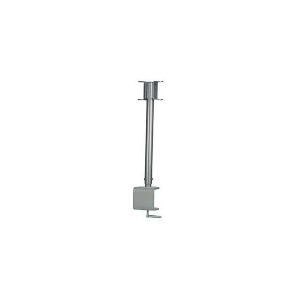VMP LCD-DM2 Telescoping (18"-24") Dual Flat-Panel Clamp Mount (10" to 23", Silver)