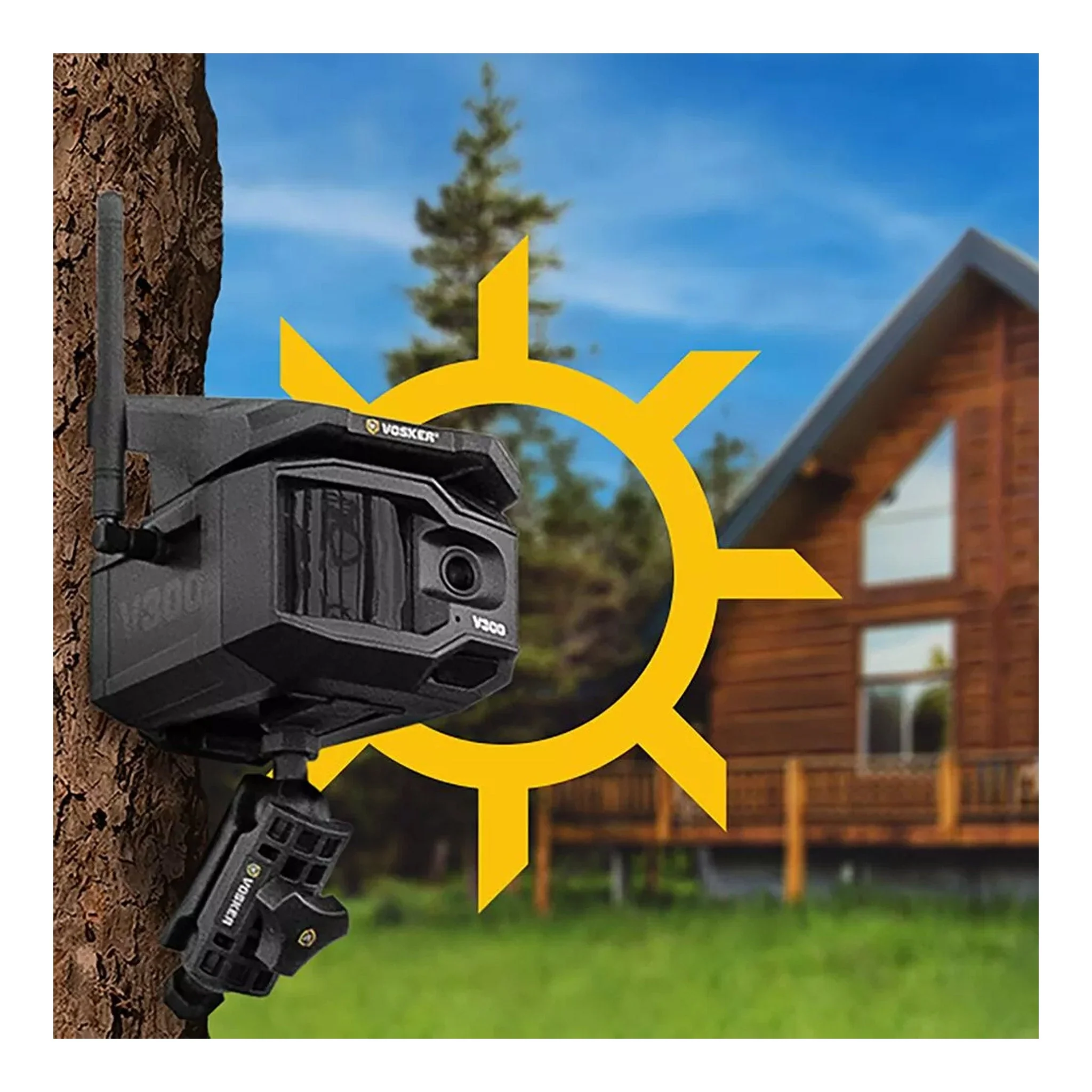 VOSKER V300 1080p Solar Powered 4G-LTE Cellular Outdoor Security Camera - Image 10