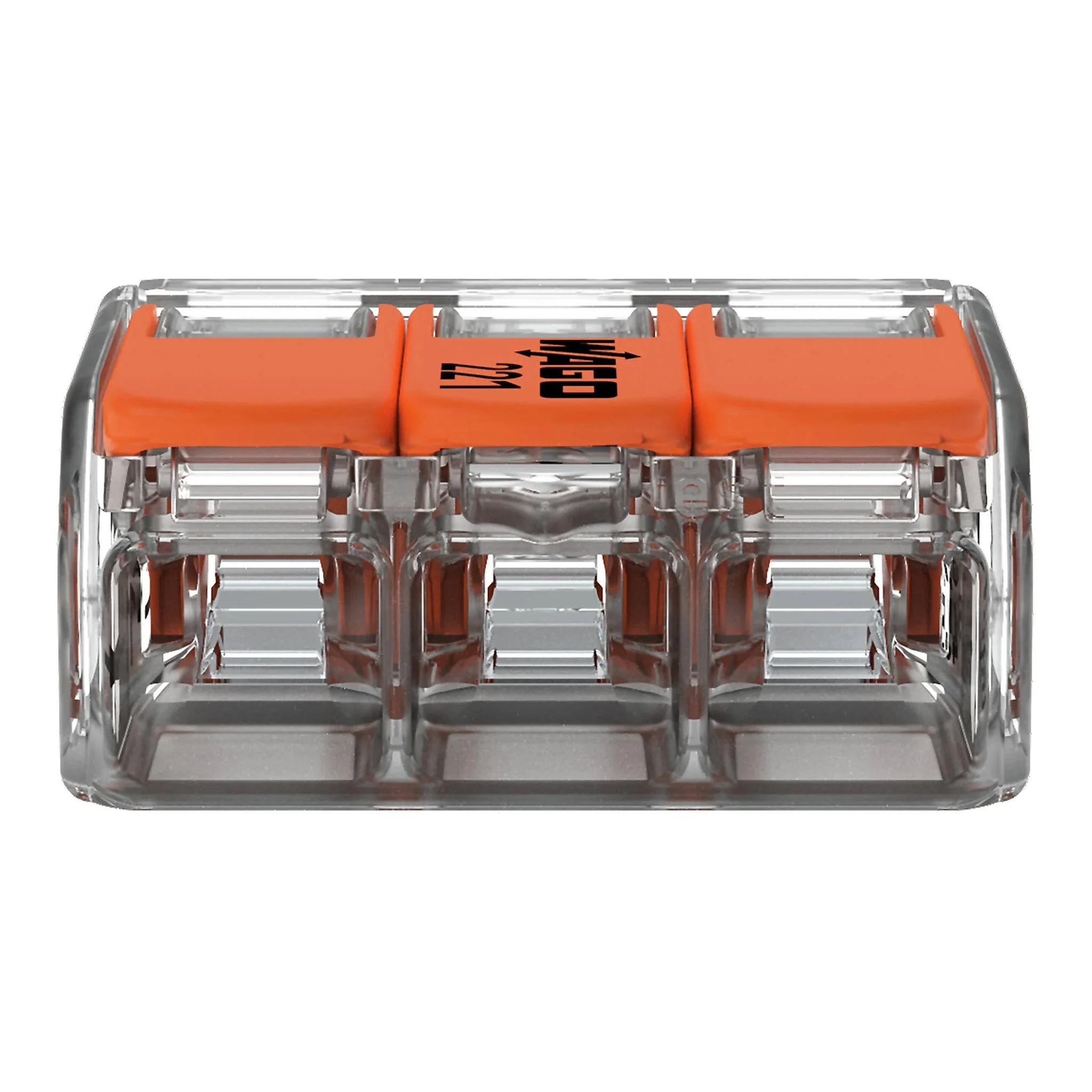 WAGO 221-413 24~12AWG 3-Conductor Compact Splicing Connector with Operating Levers - Image 3