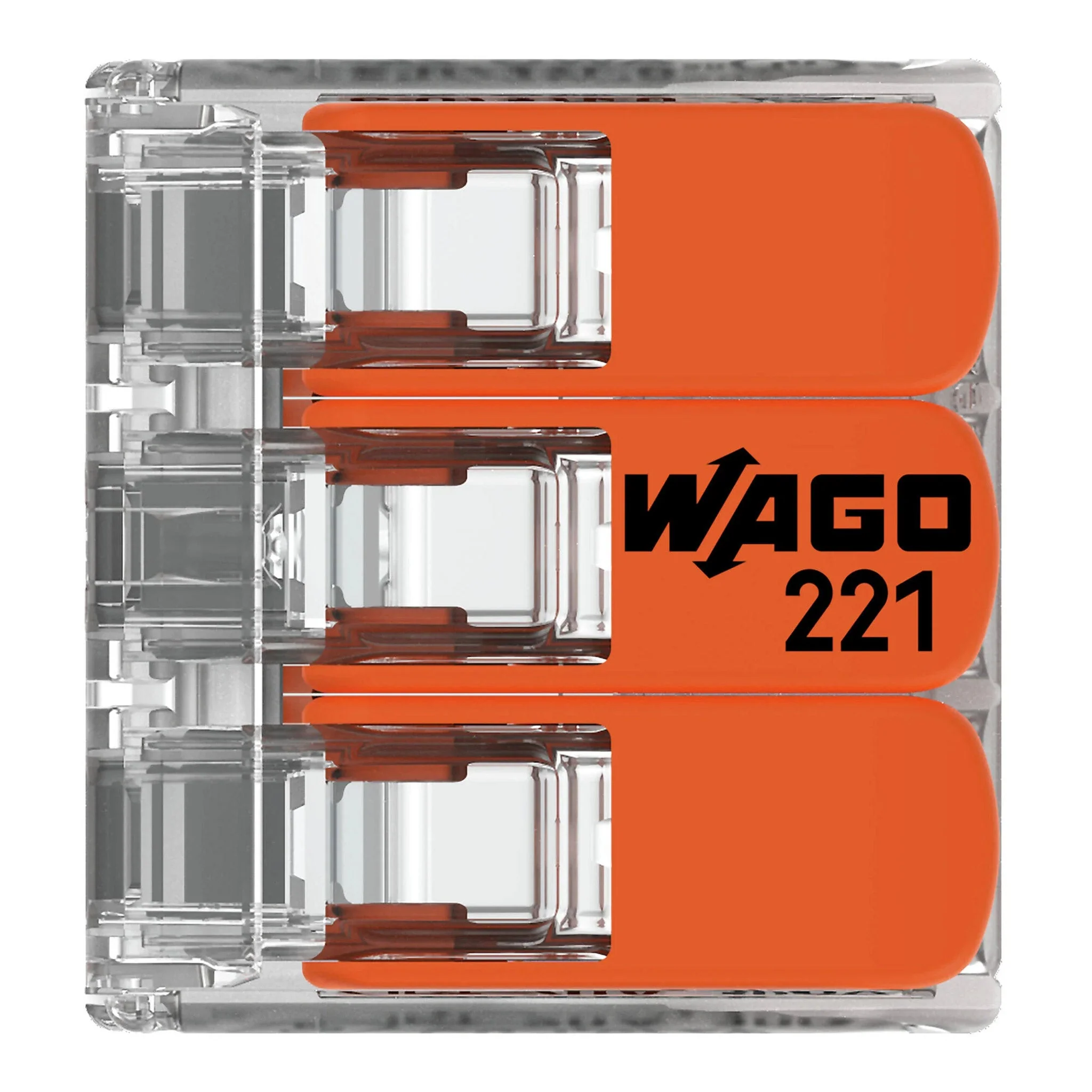 WAGO 221-413 24~12AWG 3-Conductor Compact Splicing Connector with Operating Levers - Image 4