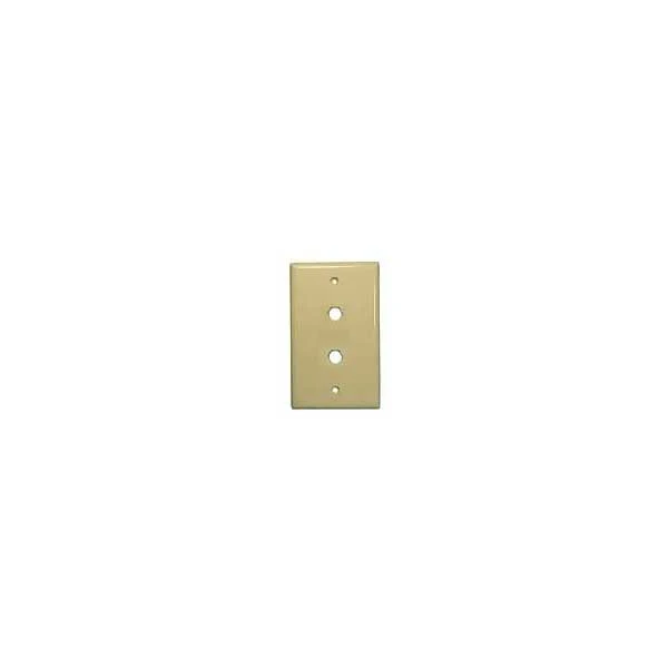 Wall Plate (Ivory] 2 F81 Holes