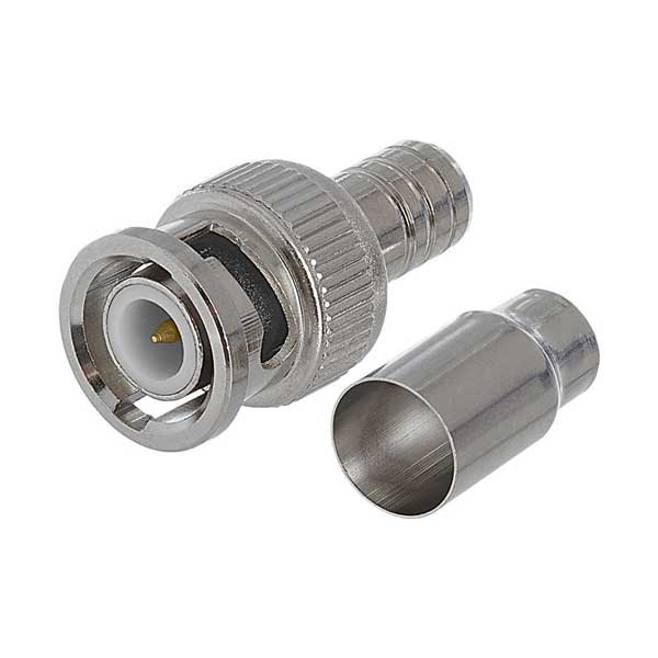 Wavenet BNC-MQ59-KE RG59 Male 75 Ohm 2-Piece BNC Crimp Connector