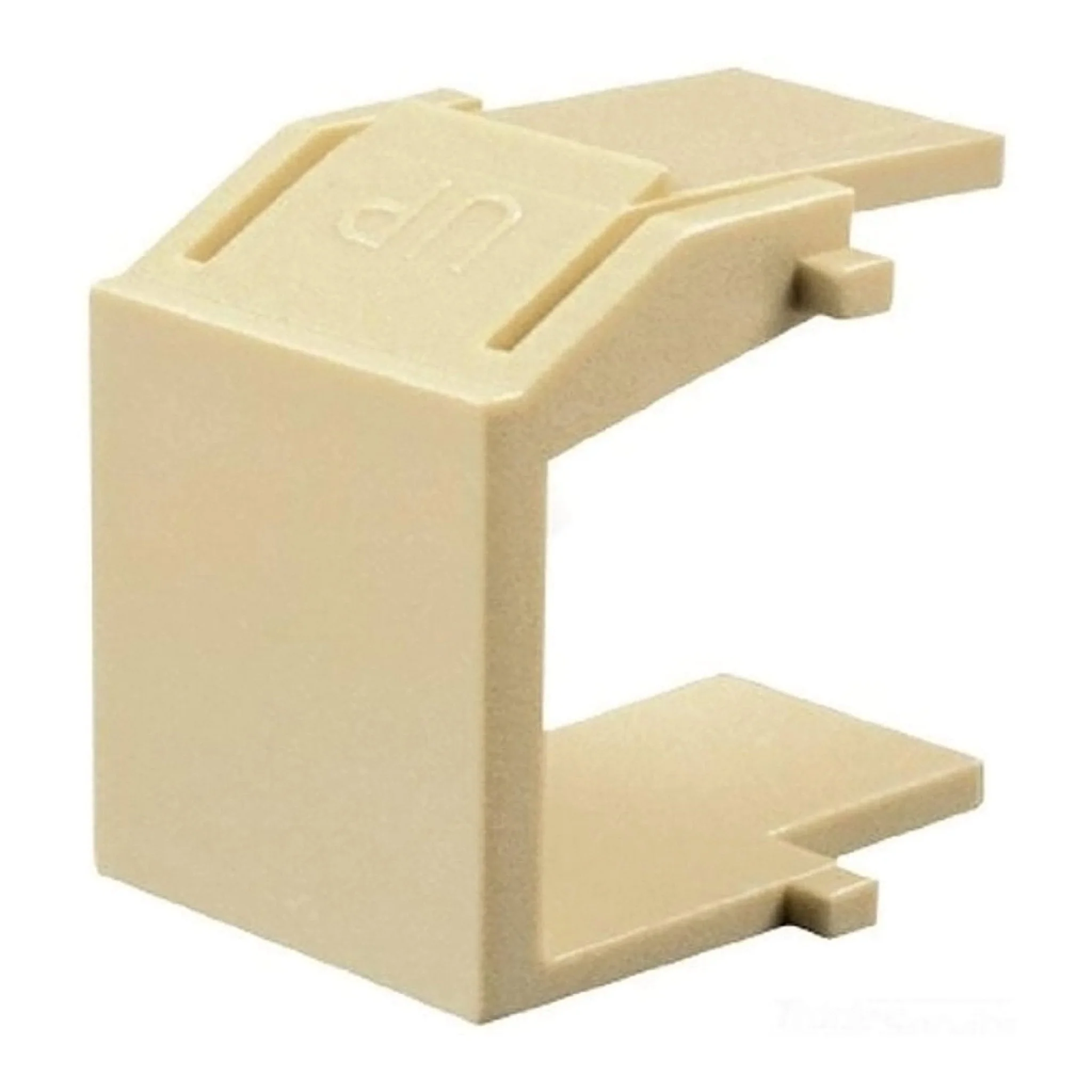 Wavenet FP00BIV-S Blank Keystone Wallplate Port Cutout Filler - Ivory