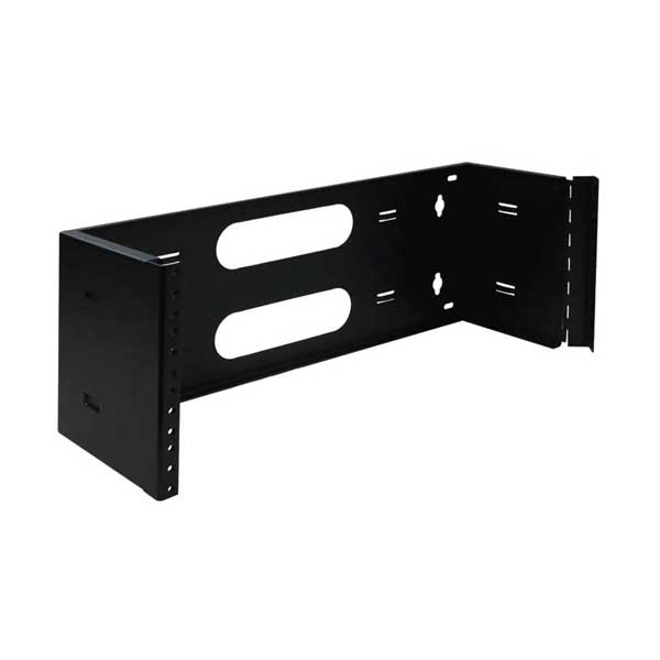 Wavenet WMHB-4U 4U 6" Deep Single-Sided Wall Mount Hinged Bracket with #12-24 Holes And Screws