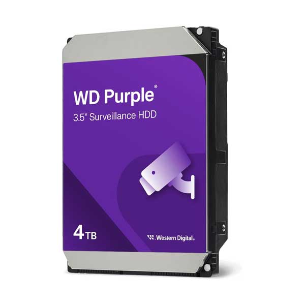 WD Purple 4TB Surveillance Hard Drive | 3.5" SATA 6Gb/s | WD44PURZ