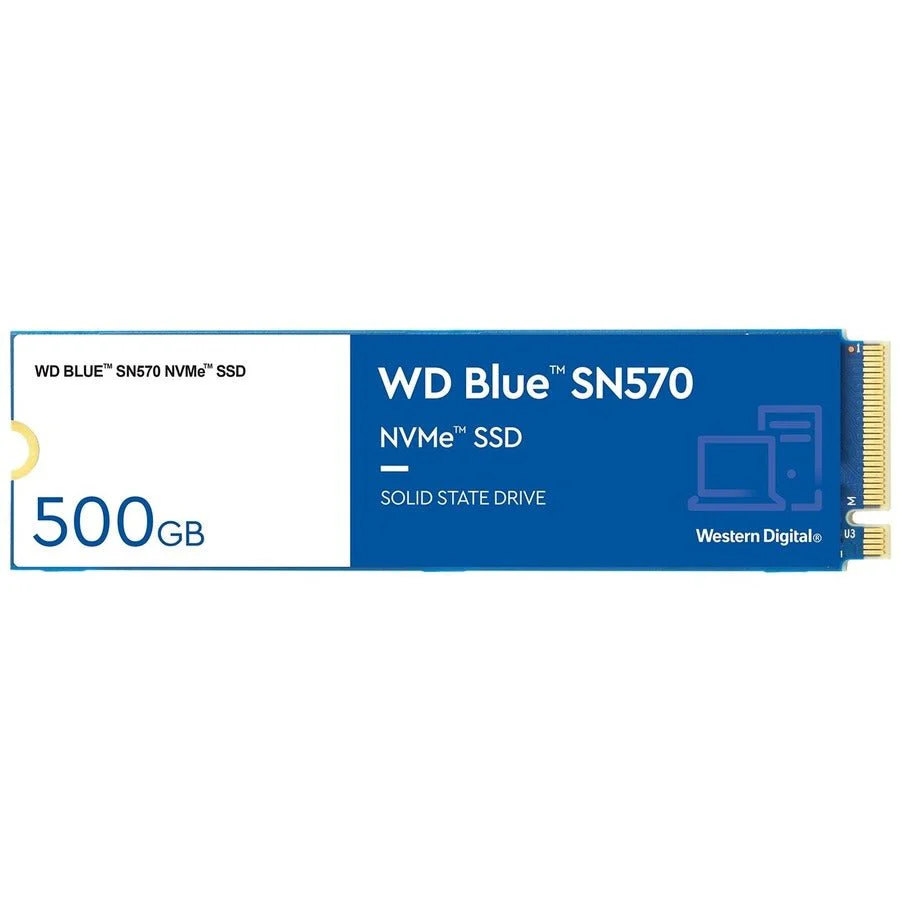 Western Digital WDS500G3B0C 500GB PCIe M.2 2280 WD Blue SN570 NVMe SSD
