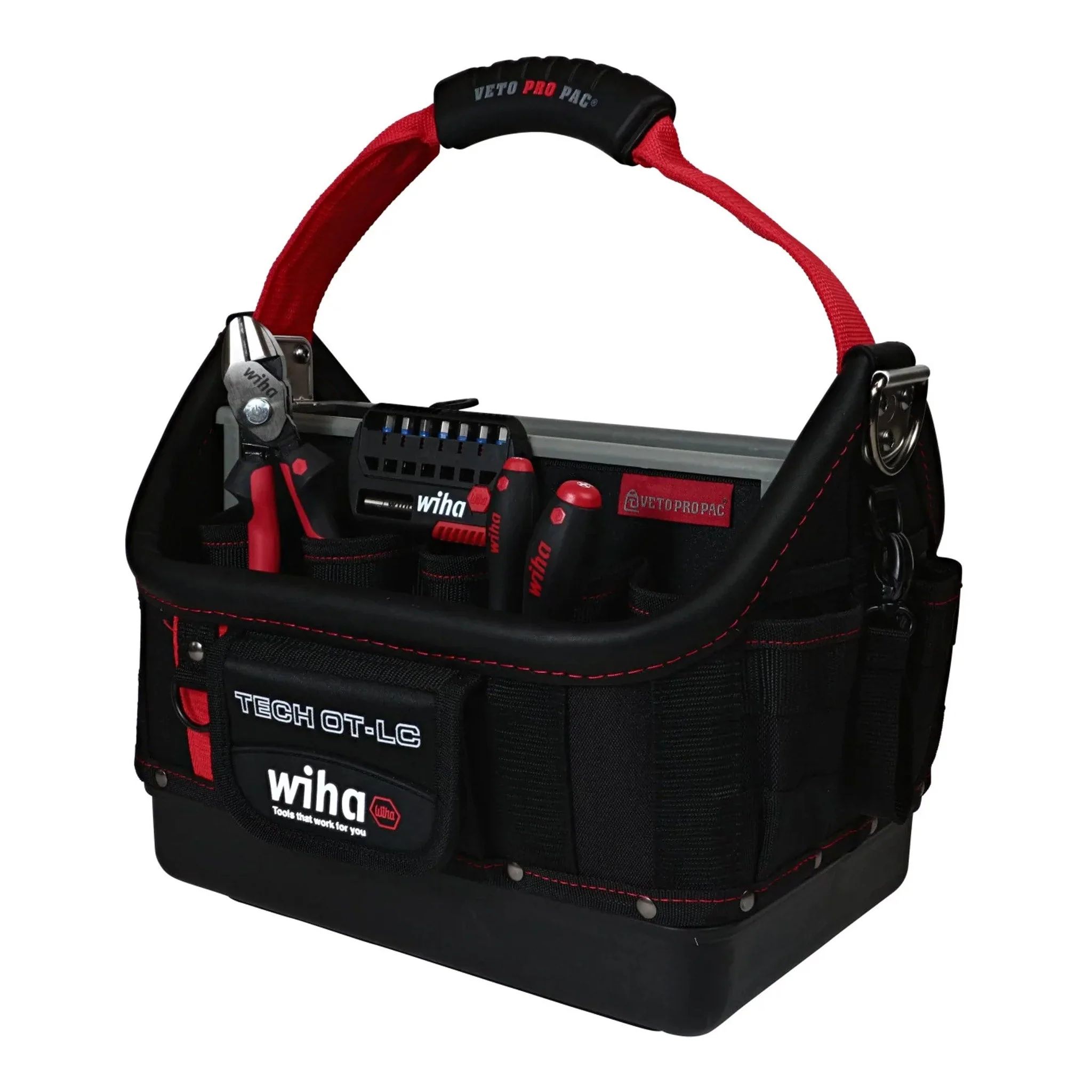 Wiha 91239 11-Piece RedStripe Jumbo Tech OT-LC Tote Tool Kit - Image 2