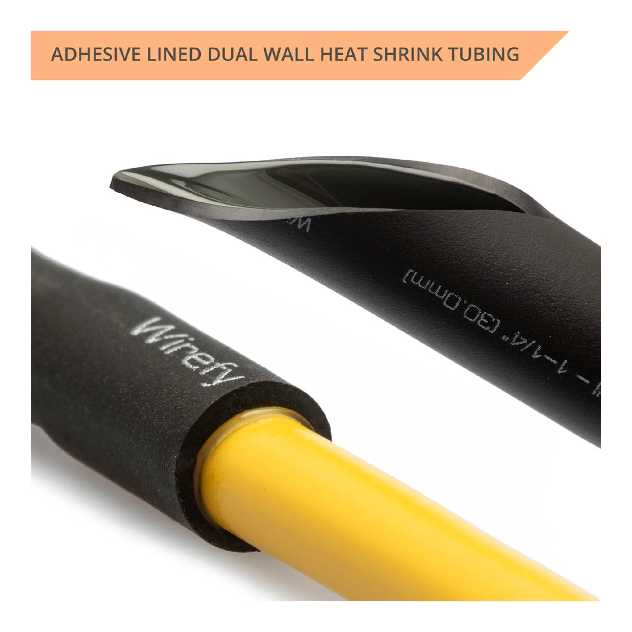 Wirefy DWT-180 Heat Shrink Tubing Kit - 180-Piece, Black - Image 7