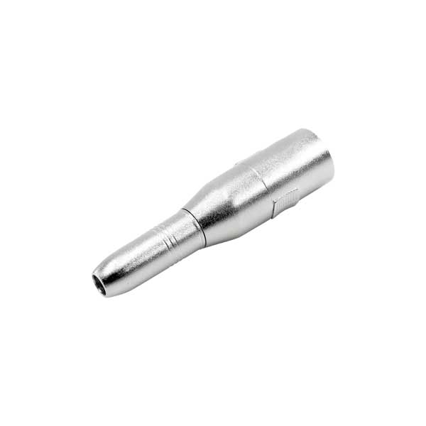 XLR 3-Pin Male to 1/4" Female TRS Adapter | Balanced Audio Coupler for Microphones & Studio Gear | Silver | T660-AM - Image 2