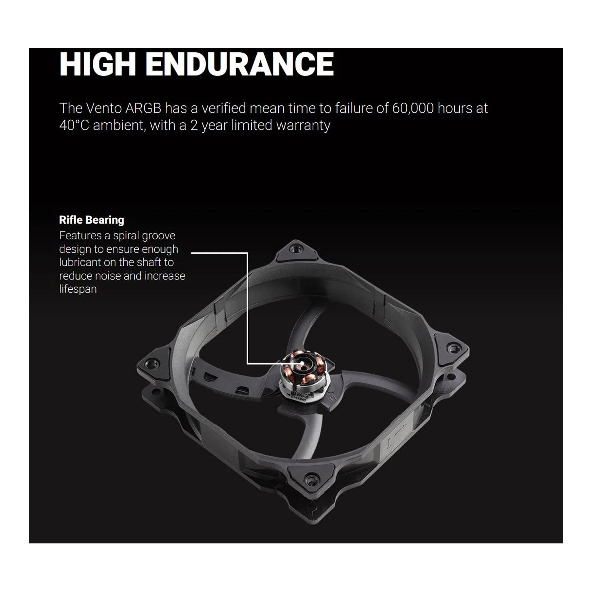 XPG VENTO 120 ARGB 120mm High Performance Cooling Fan - Image 5